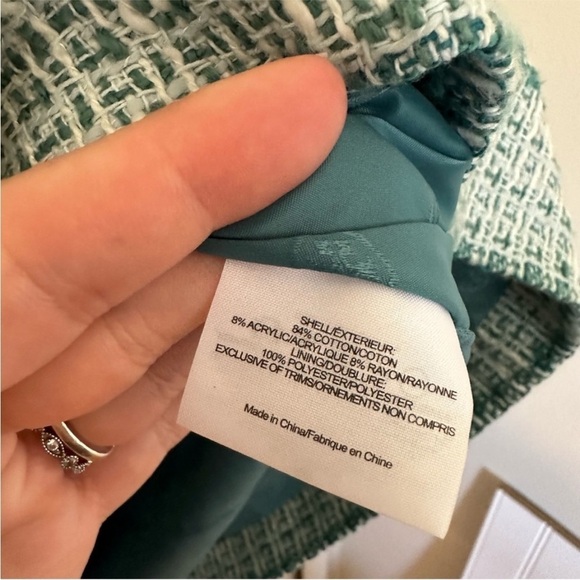 TORY BURCH Curtis Tweed Fringe Dress sz 12 Large - Picture 10 of 14